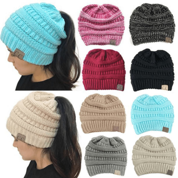 Cute & Cozy Knit Ponytail Beanie by O&H