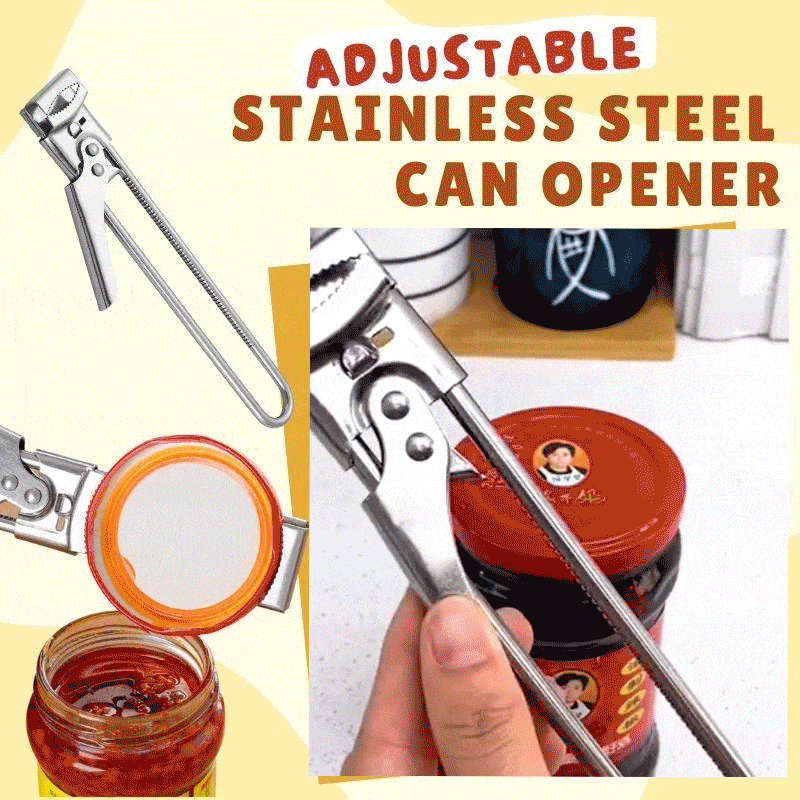 Adjustable Stainless Steel Can Opener by O&H
