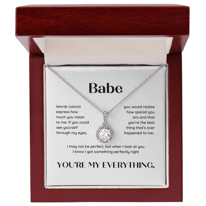 Babe, You're My Everything... Eternal Hope Necklace