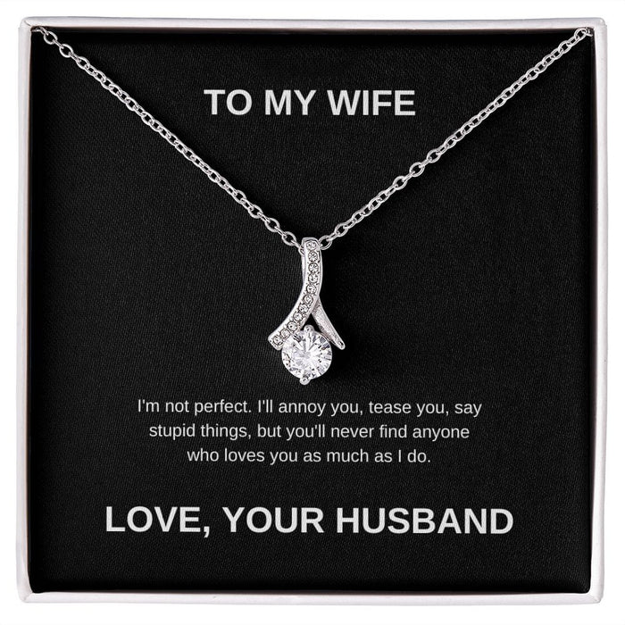 To My Wife... Love Your Husband - Alluring Beauty Necklace