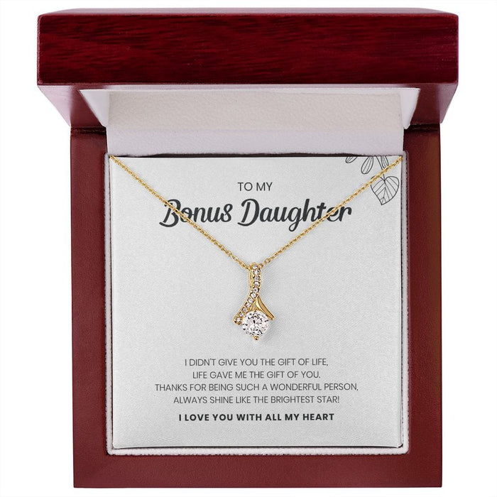 To My Bonus Daughter... Stunning Alluring Beauty Necklace