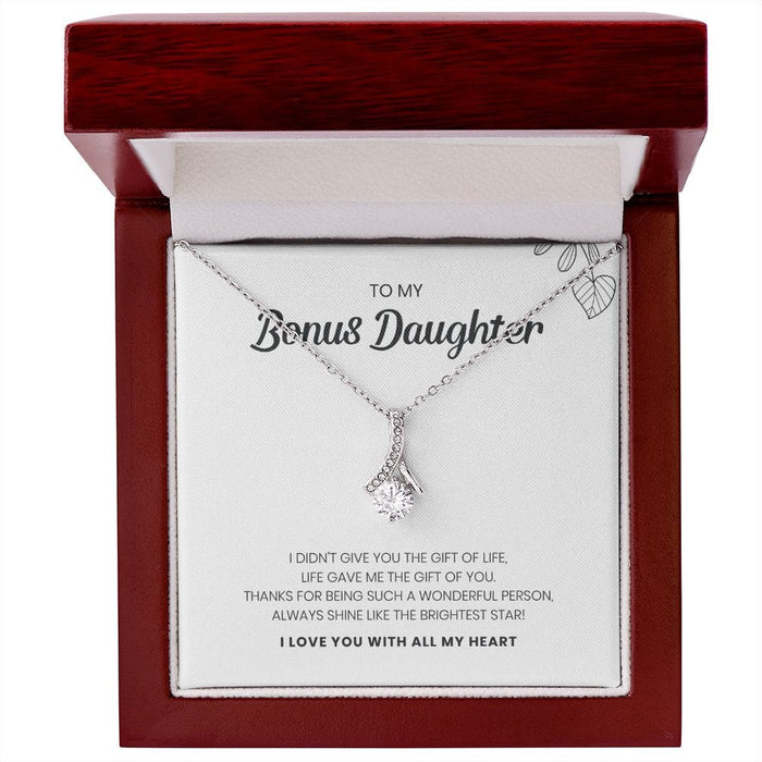 To My Bonus Daughter... Stunning Alluring Beauty Necklace