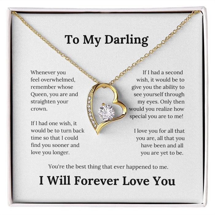 To My Darling... Forever Love Necklace