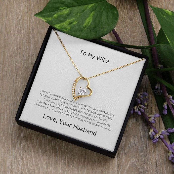 To My Wife.....Forever Love Necklace