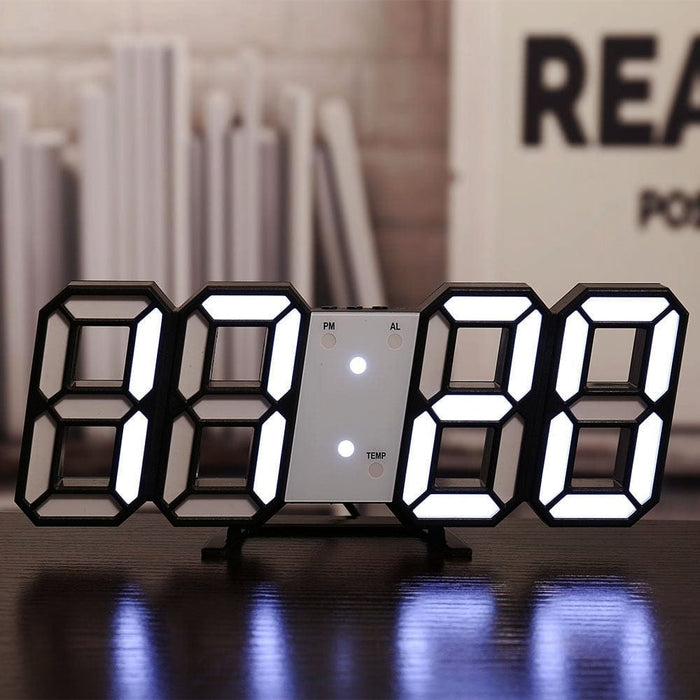 Digital Wall Clock Date Time Electronic Display