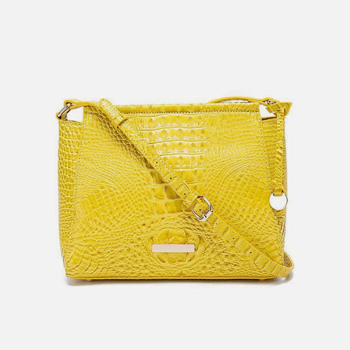 Crossbody Bag for Women Fashion Crocodile Grain Leather Handbag Purses
